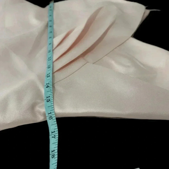 NWT ALFRED SUNG D777 Satin Twill V Neck Cocktail Dress In Blush Pink Size 12 - Picture 12 of 14